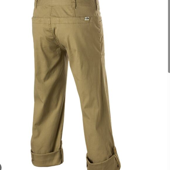 The North Face Women's Khaki Tech Wear Noble Stretch Roll Up Pant Size 14 - Picture 14 of 14
